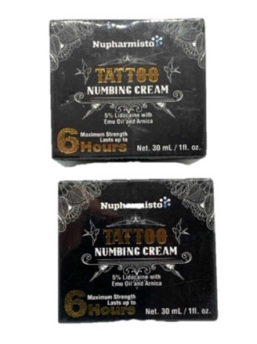 2 Tattoo Skin Prep & Aftercare Numb Cream 1 oz New Sealed Box